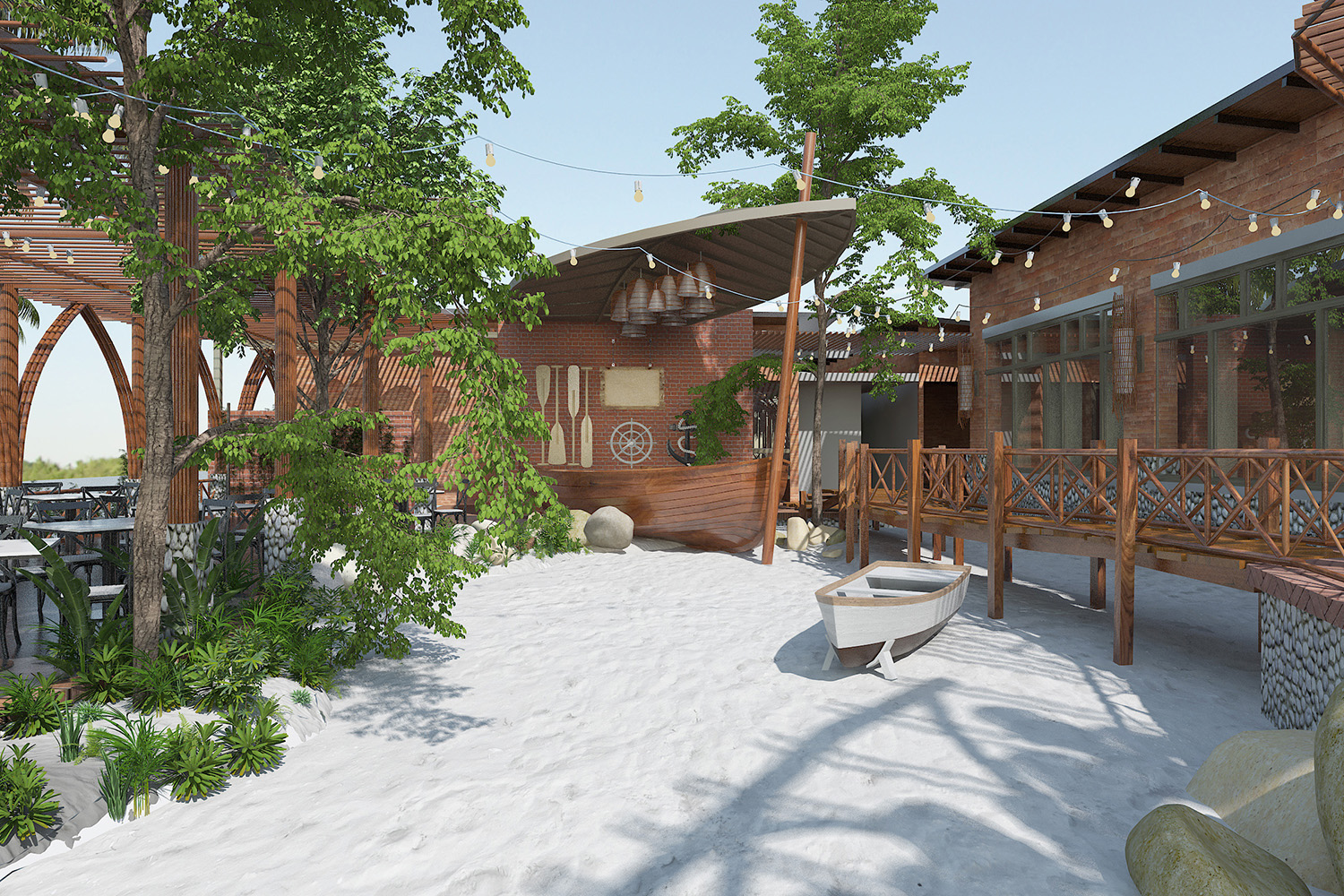 NHÀ HÀNG BIỂN XANH - CẨM PHẢ