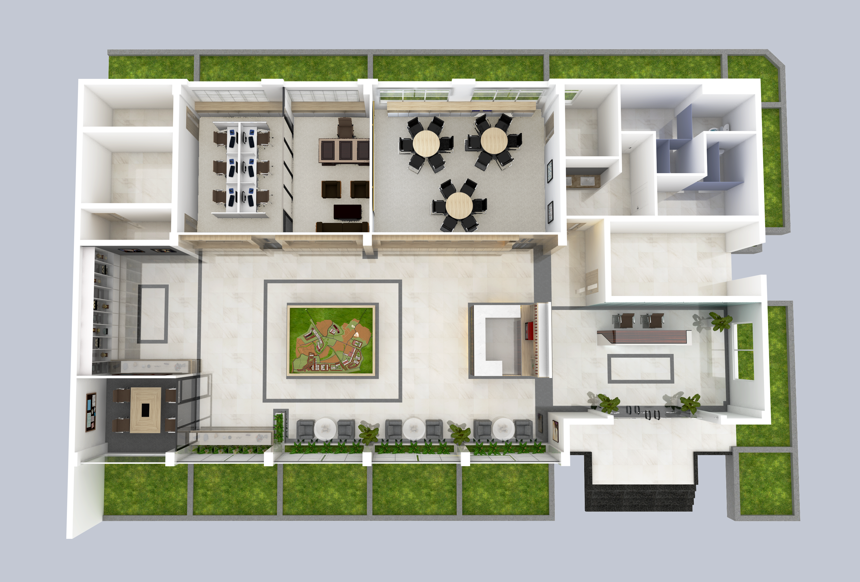 Thi công văn phòng ZYF - Bắc Ninh