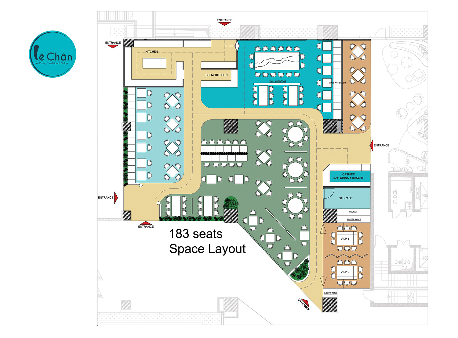 Thi Công Nhà hàng Lê Chân 