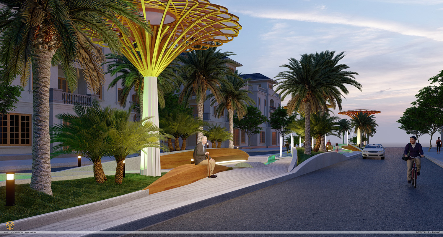 Cổng và cảnh quan dự án Berlyver hills Hạ Long