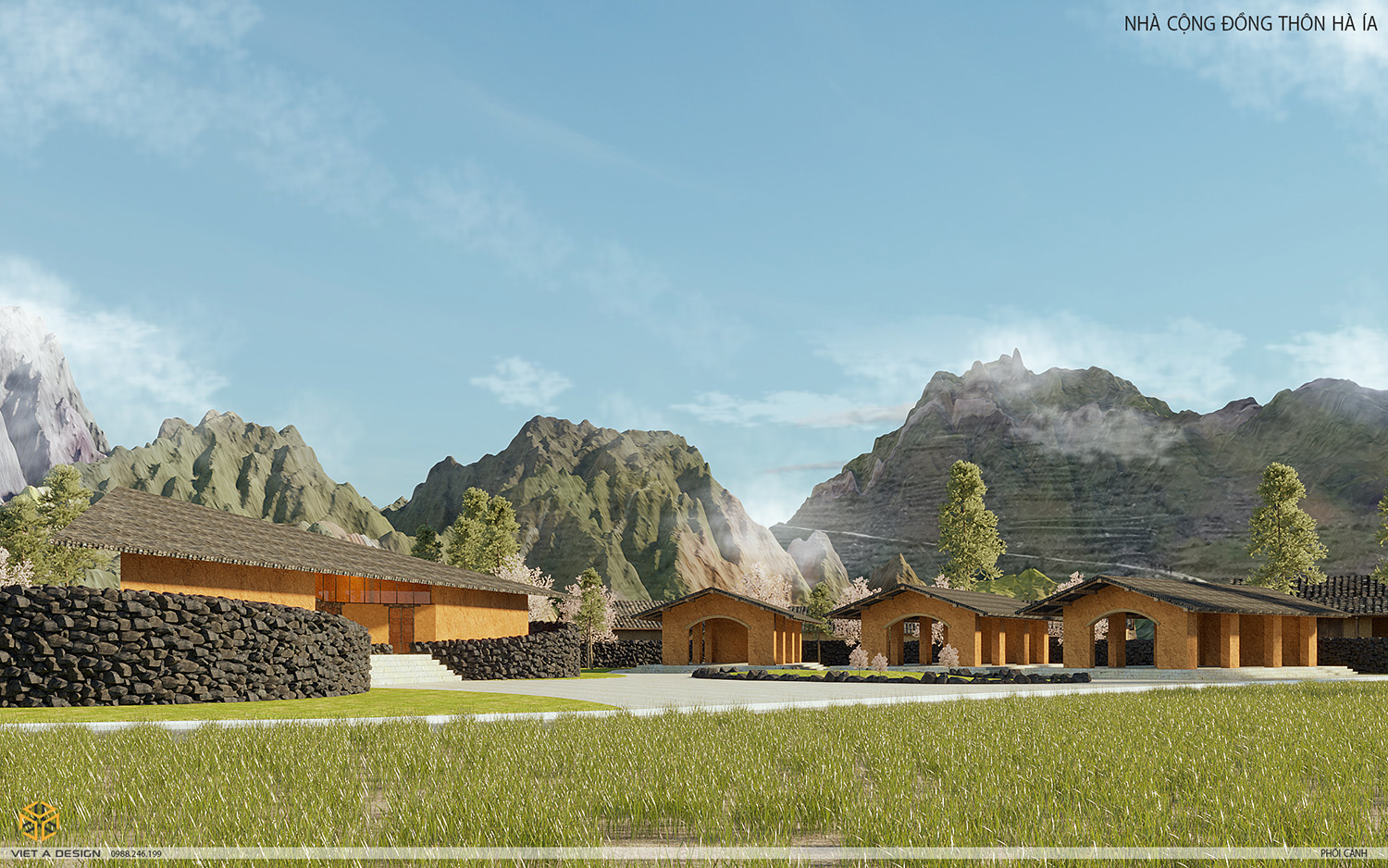 Nhà cộng đồng thôn Hà Ía- Mèo Vạc