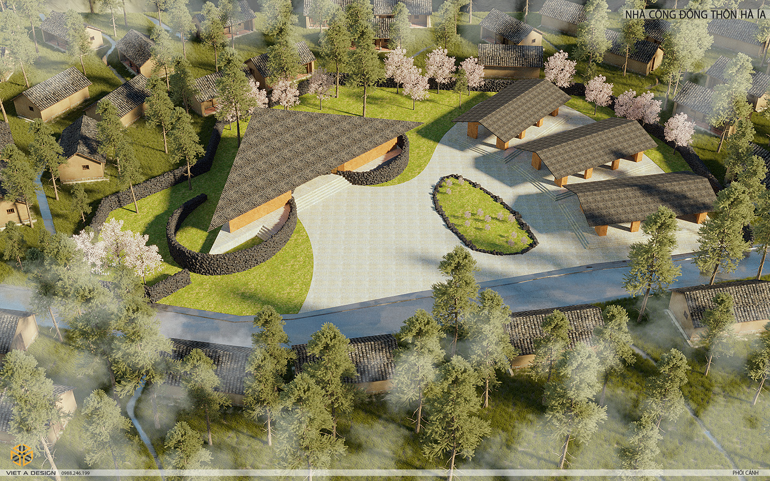 Nhà cộng đồng thôn Hà Ía- Mèo Vạc